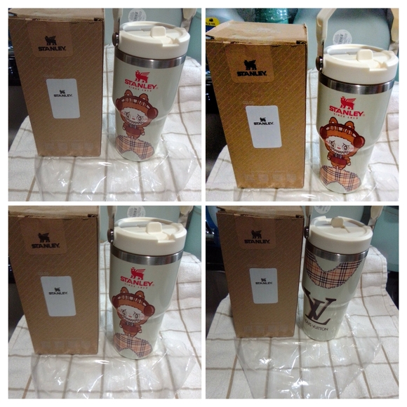 Stanley White and Red Travel Mug - Picture 5 of 8